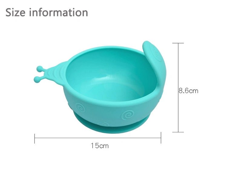 Baby Product Slip-Resistant Eco-Friendly BPA Free Silicone Suction Baby Feeding Bowl Baby Product