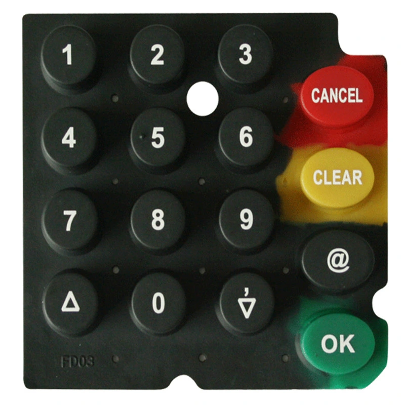 Customized OEM Conductive Silicone Rubber Keypads