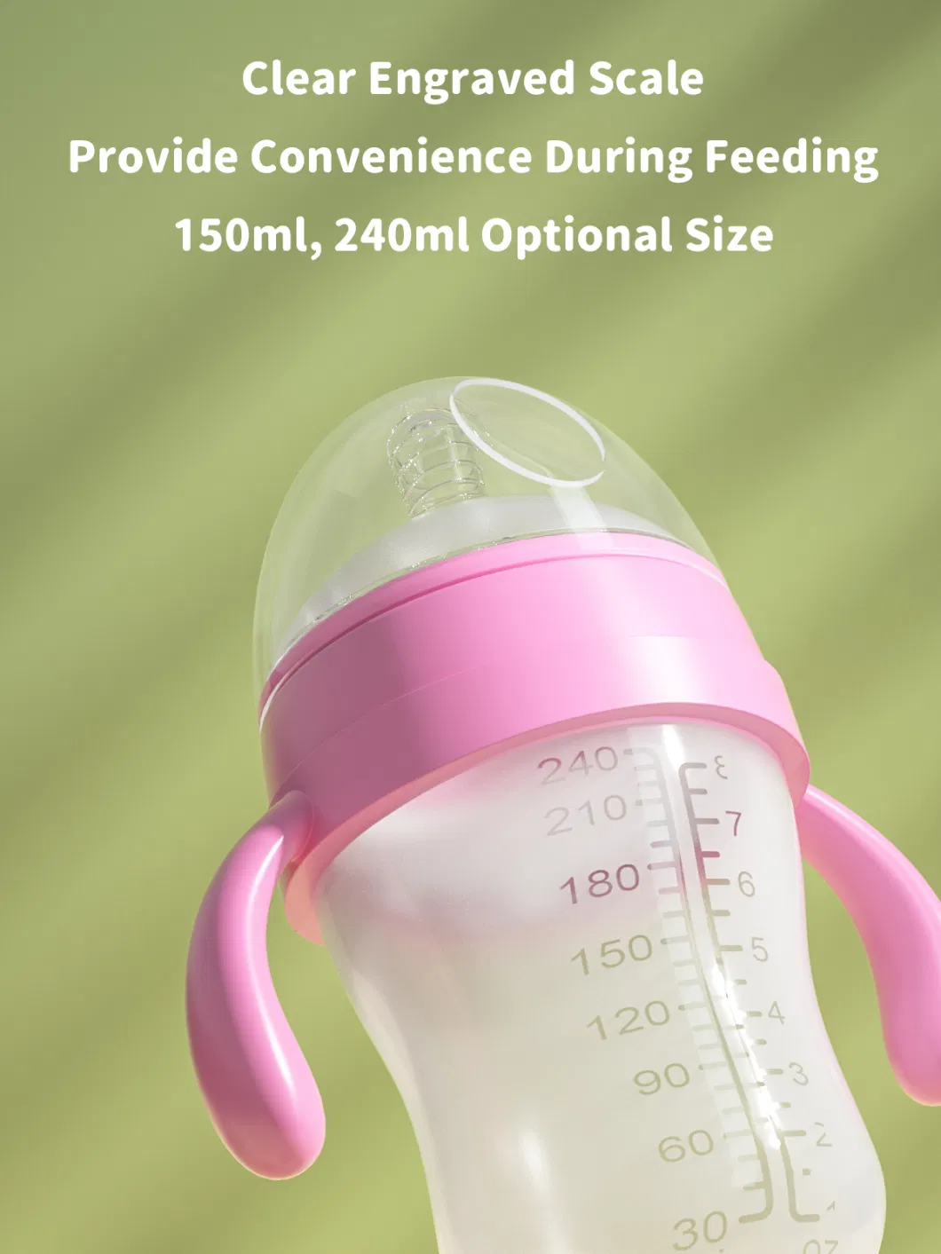 Baby Products of All Types Baby Silicone Milk Feeding Baby Bottle