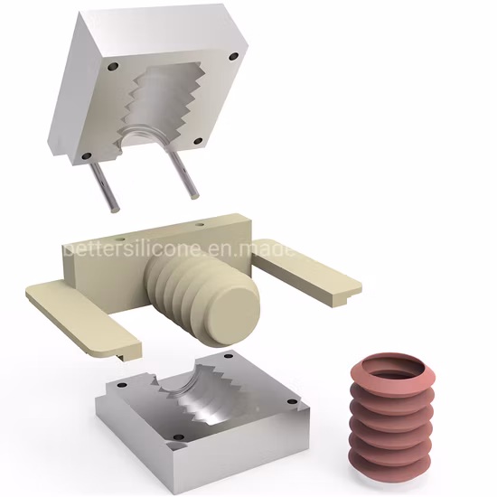 Auto Part EPDM Silicone NBR Neoprene Rubber Dustproof Expansion Bellow Compression Molding