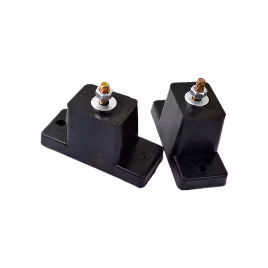 Metal Bonded Black Anti Vibration Mounts M10 Rubber Damper